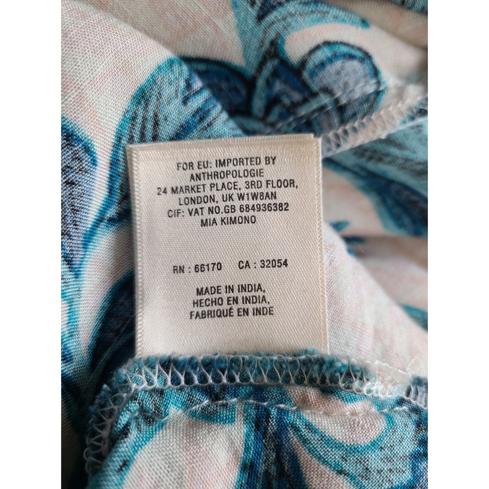 Anthropologie Resort Floral Cardigan One Size Layering Beach Andersen & Lauth - Picture 8 of 12